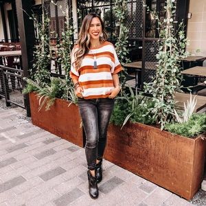 MADEWELL STRIPED SWEATER TOP
